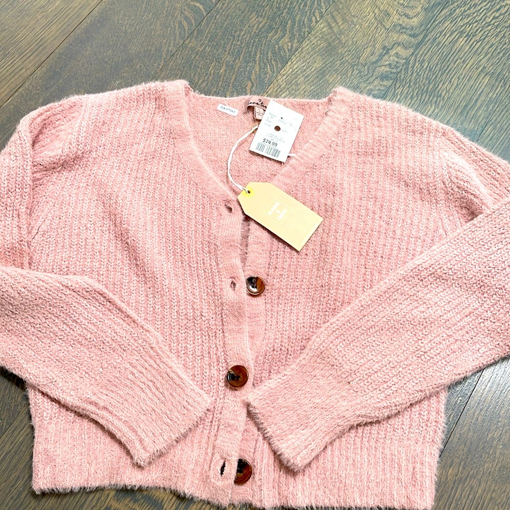 BNWT soft love tree cardigan